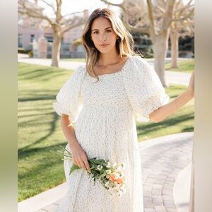 Floral Smocked Bodice Dress